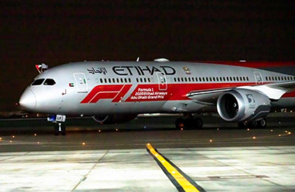 Etihad Airways Successfully Transfers the Formula 1 Protected